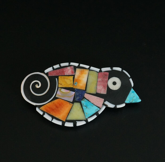 Mosaic bird pin/pendant