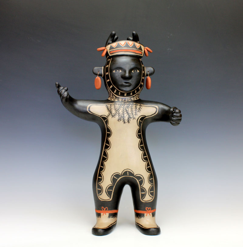 Cochiti Pueblo Native American Indian Pottery Antelope Dancer