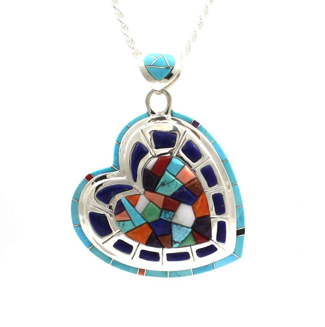 Hearts In Frame Pendant