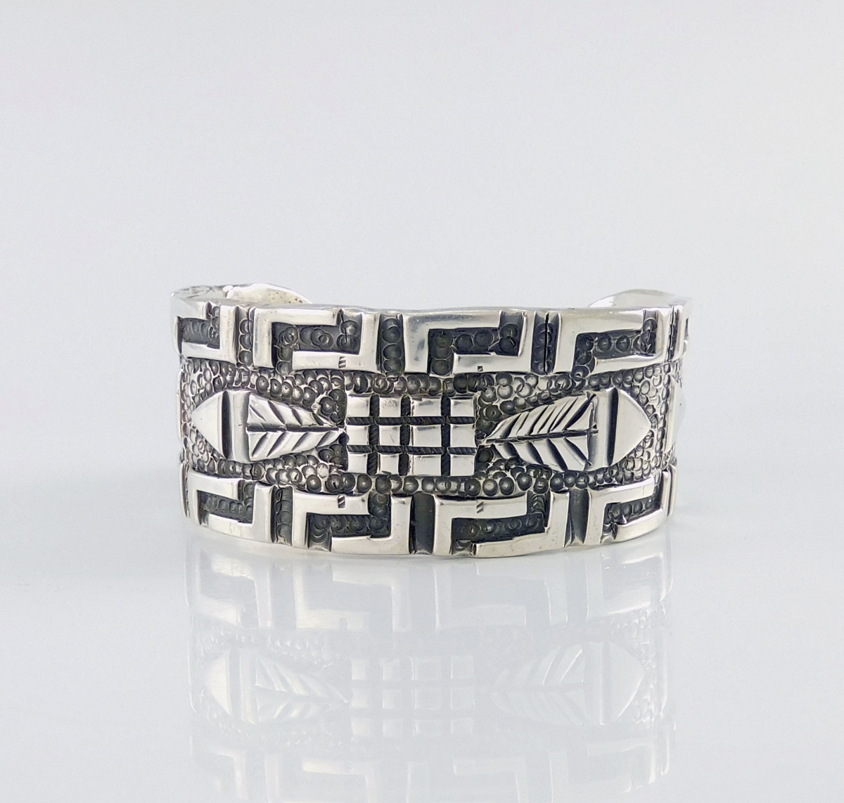 Silver Hopi Cuff Bracelet