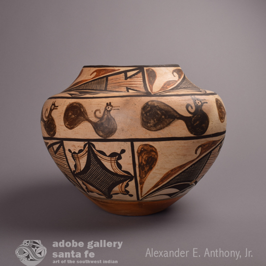 Acoma Olla with Zuni-Influenced Designs