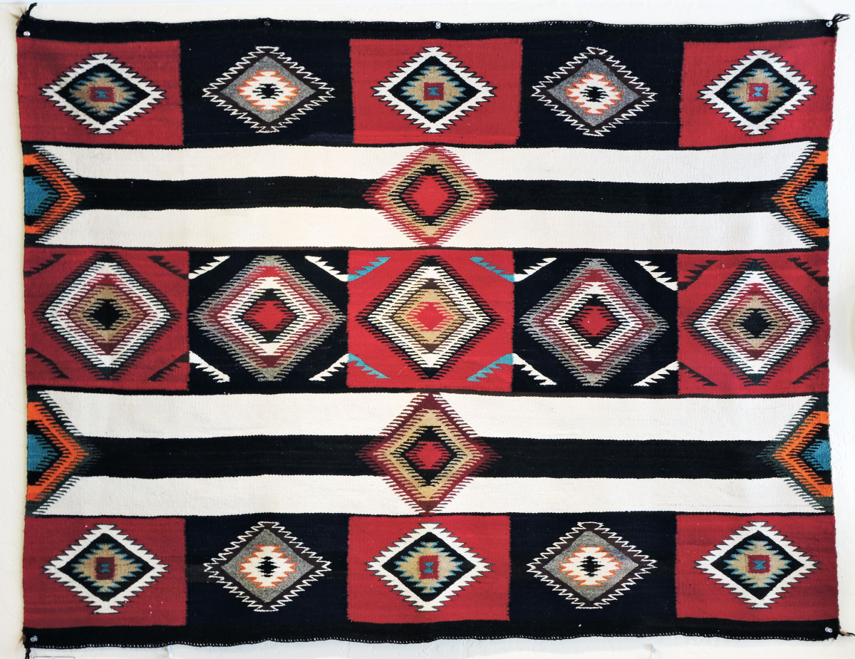 Revival Chief Blanket Red Mesa Outline