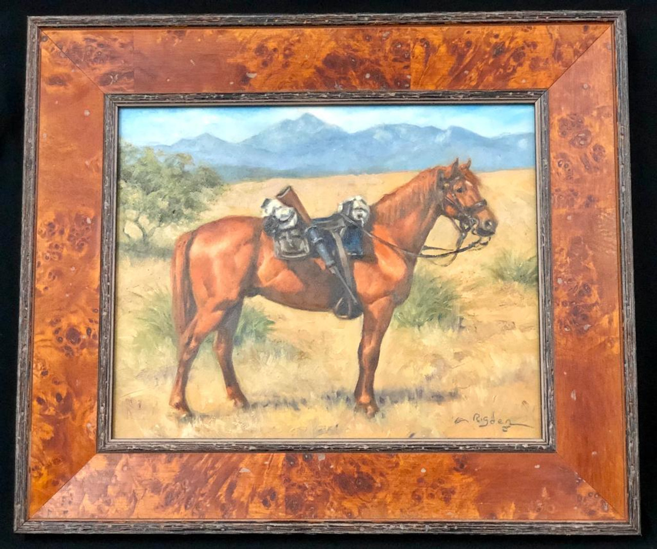 "Cavalry Horse" an Original Oil by Cynthia Rigden - $1,200
