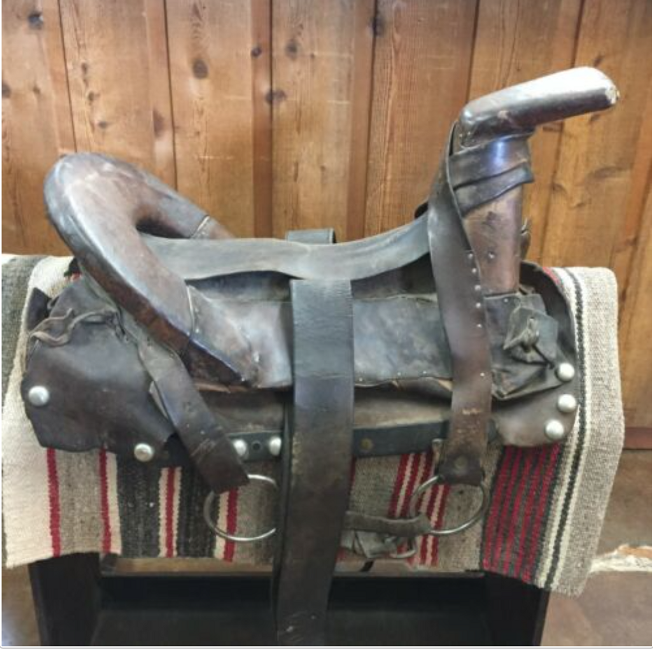 A Rare Example of a Native American Navajo Saddle - Late 1800s. - $2,500