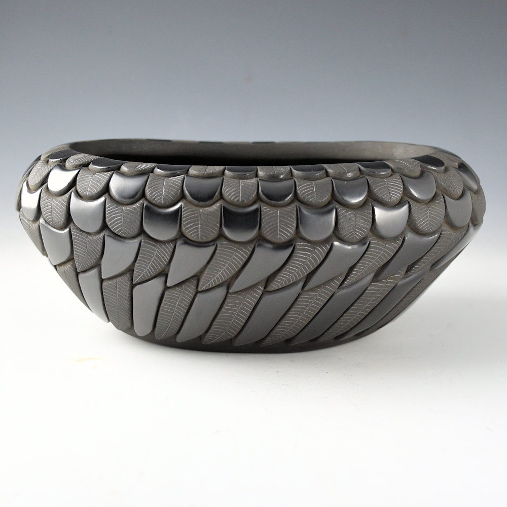 "Woven Feathers" Oval Bowl