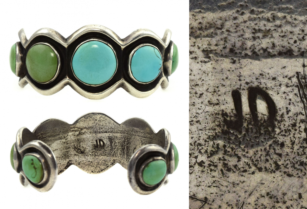 Zuni Turquoise and Silver Bracelet