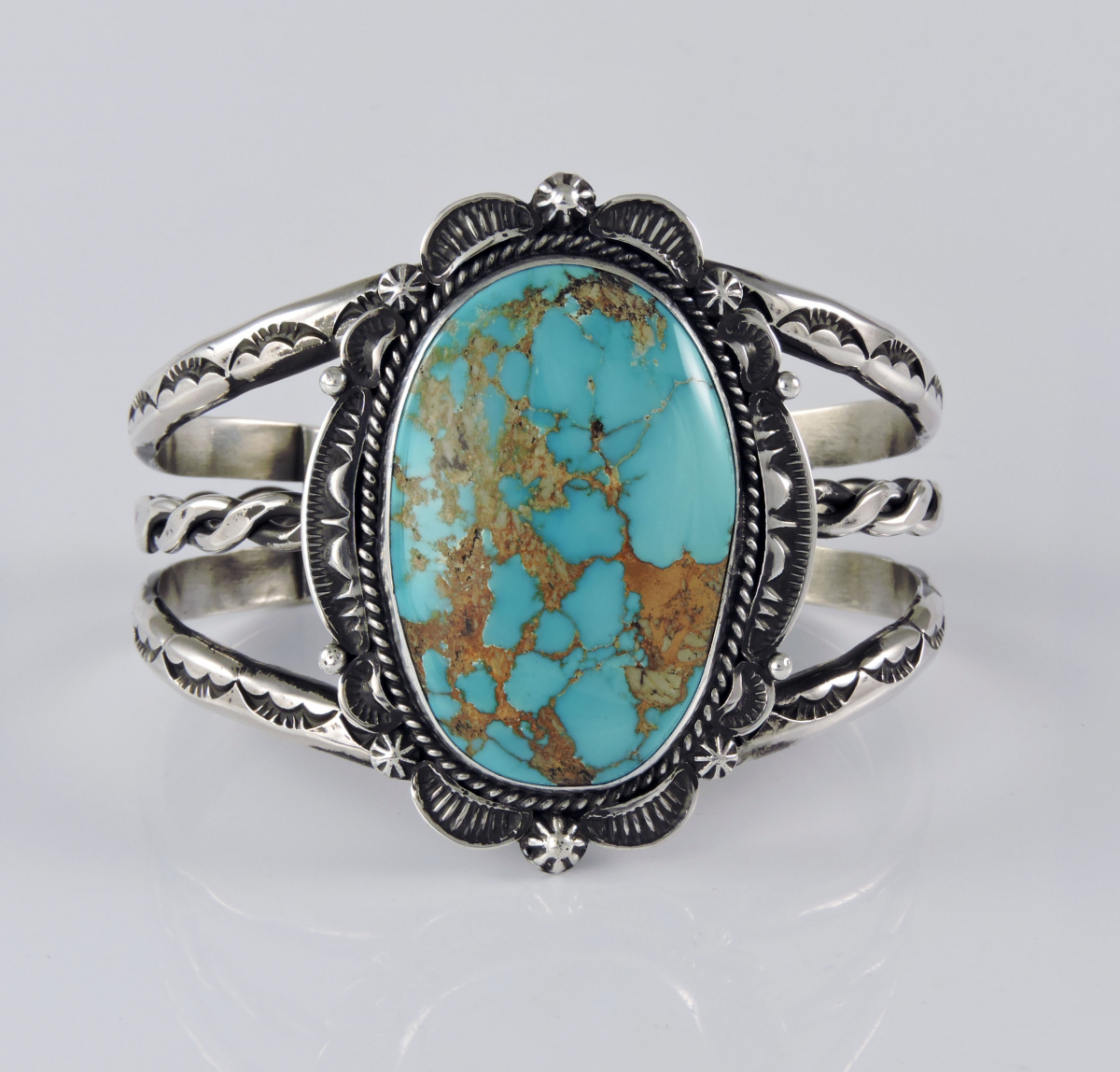 Royston Turquoise Silver Cuff