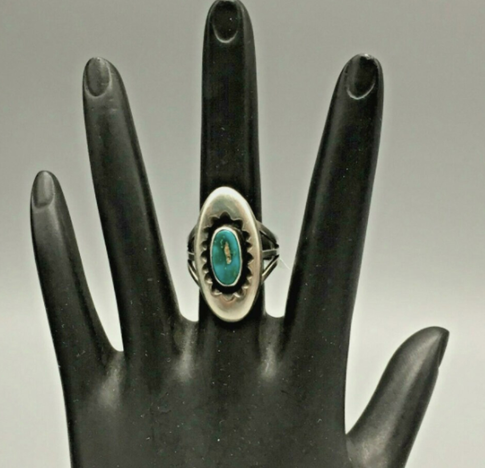 A Highly Sought After Julian Lovato Turquoise Ring