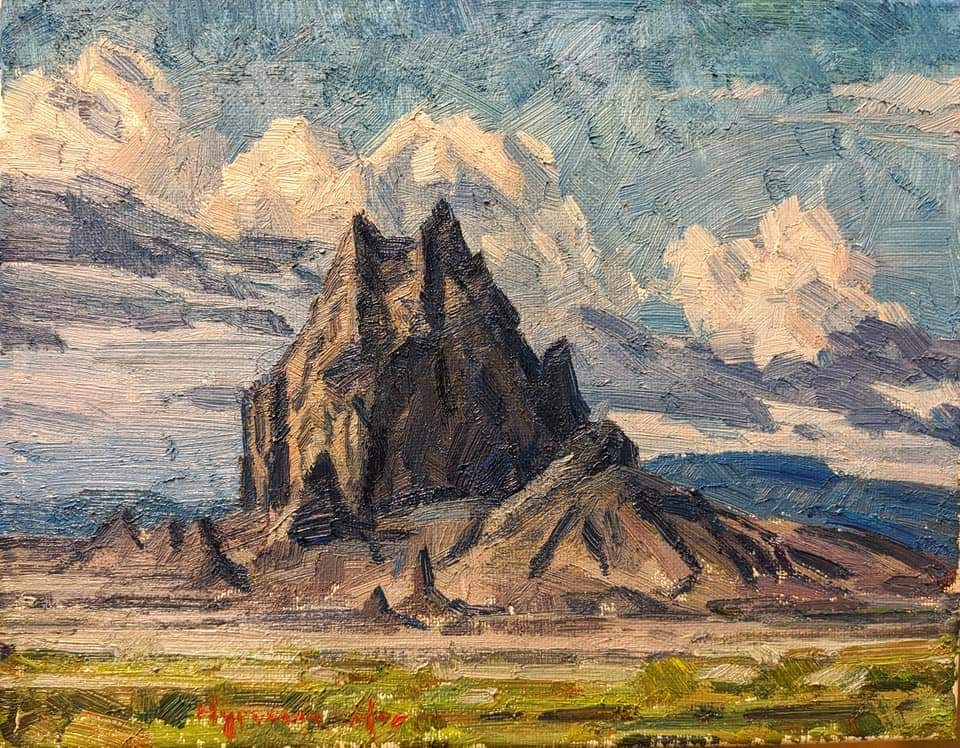 Monsoon Clouds Over Shiprock
