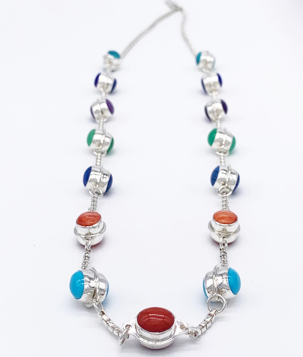 30” Double-Sided Multi-Color Jellybean Necklace.