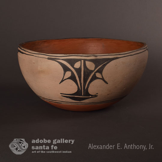 Item # C3862H Historic Cochiti Pueblo Large Pottery Serving Bowl