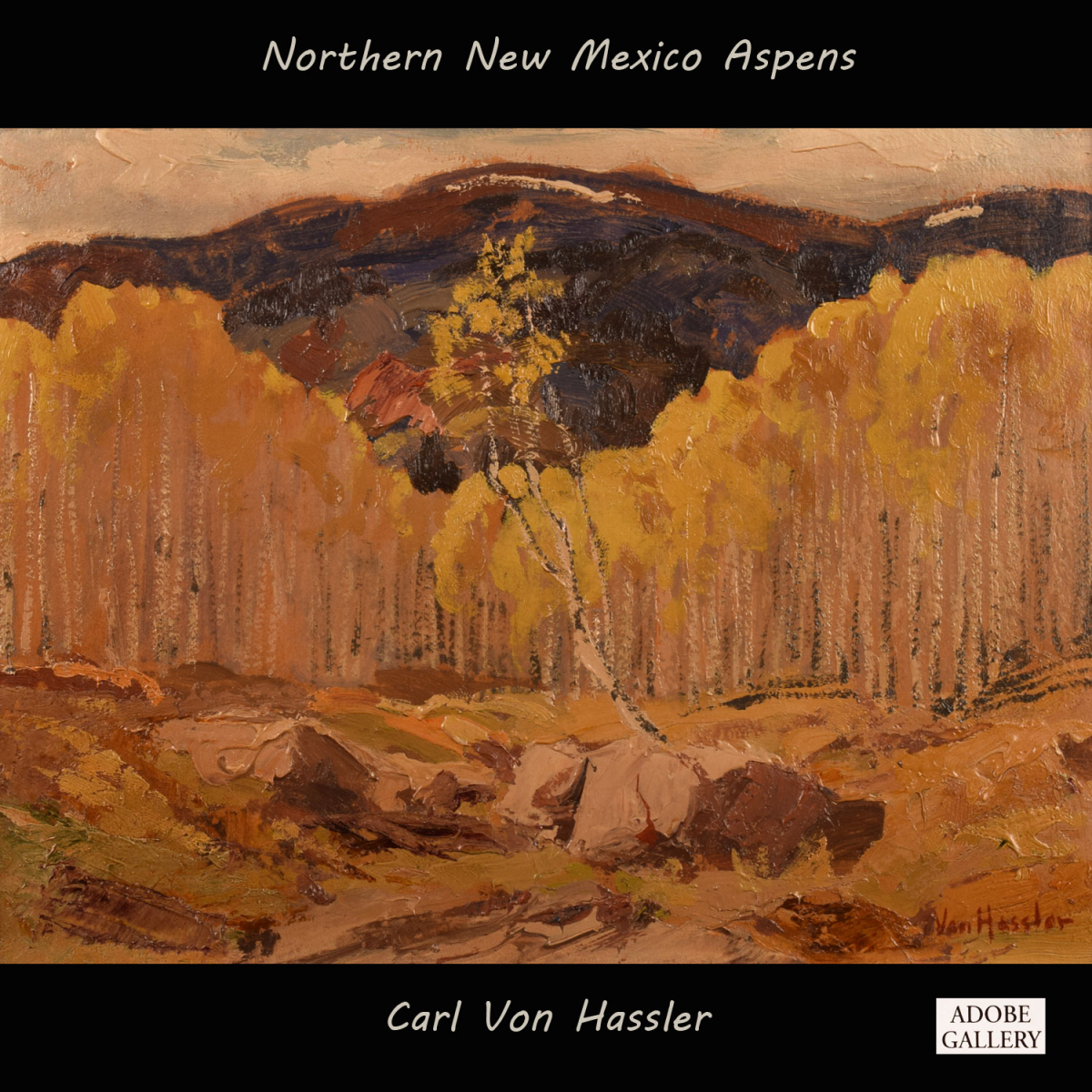 Item # 20516 Original Oil Painting "Northern New Mexico Aspens"