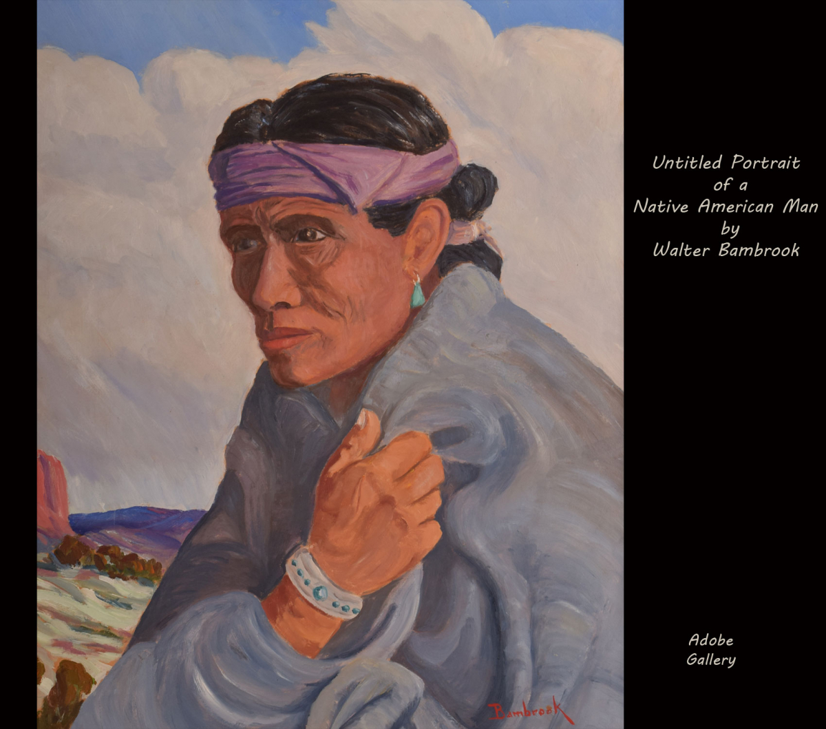 Item # C4399B Untitled Portrait of a Native American Man