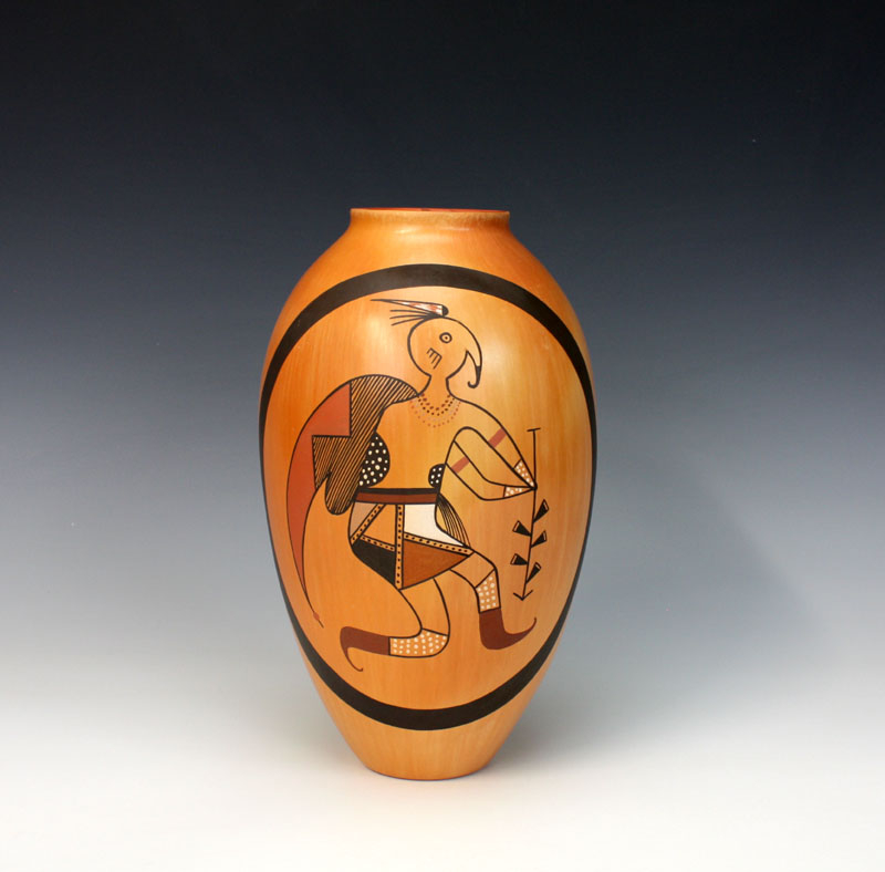 Hopi American Indian Pottery Tall Jar