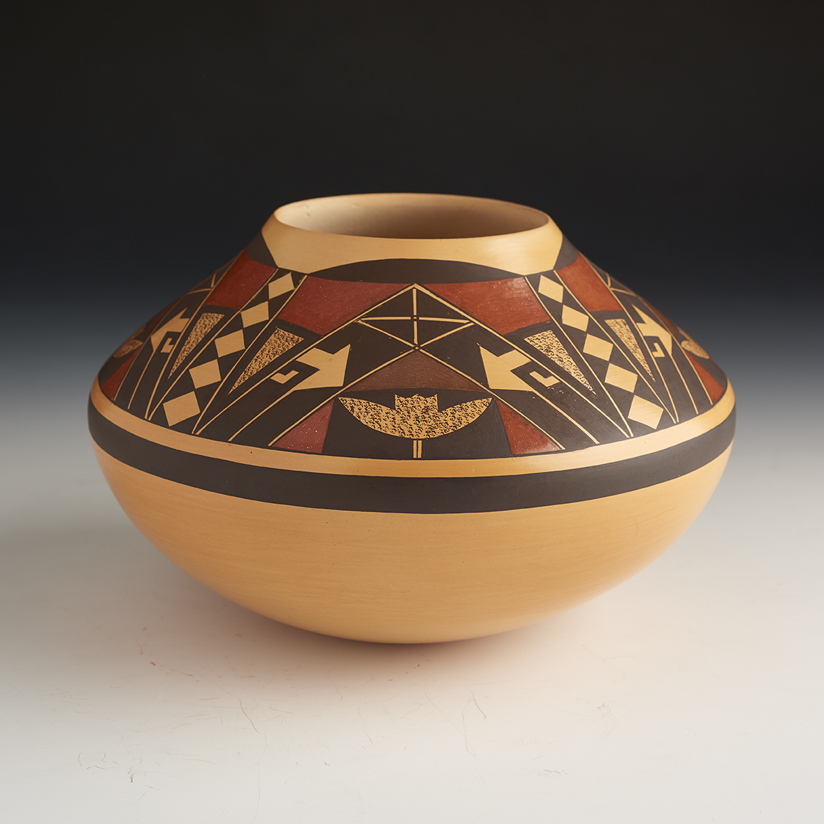 Traditional polychrome Hopi bowl