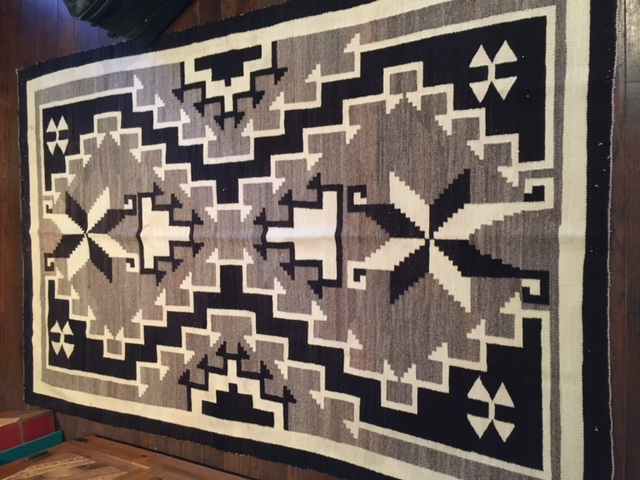 1930's Hubbell Rug from the Copper Valley-Two Grey Hills Area