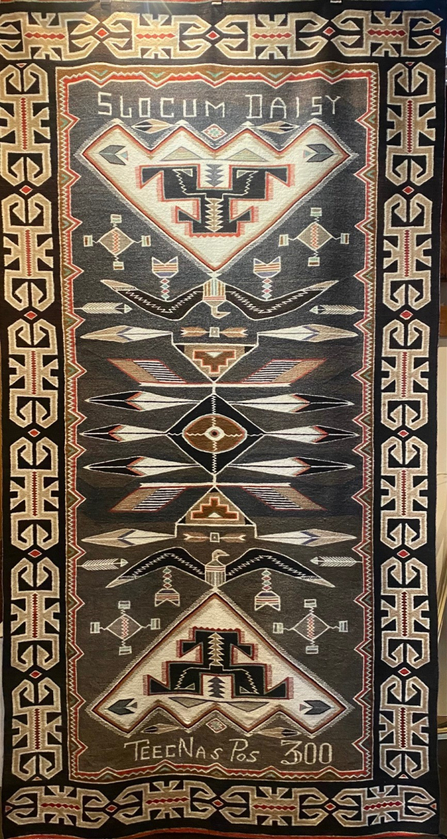 Vintage Navajo Teec Nos Pos Rug
