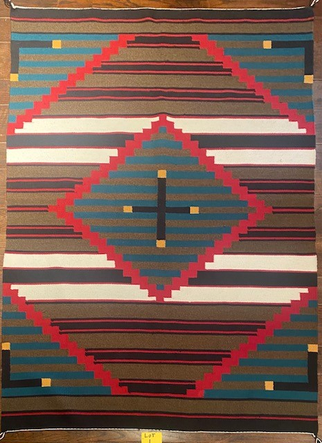 Beautiful Blanket Weight Moki Weaving Circa 1980