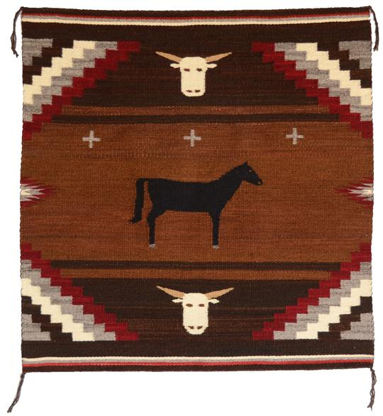 Single Saddle Navajo Blanket Pictorial
