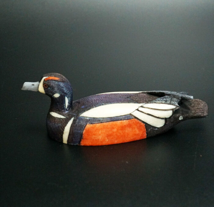 Scrimshaw harlequin duck